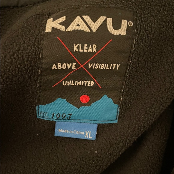 KAVU fleece zip up hooded jacket - Picture 4 of 8